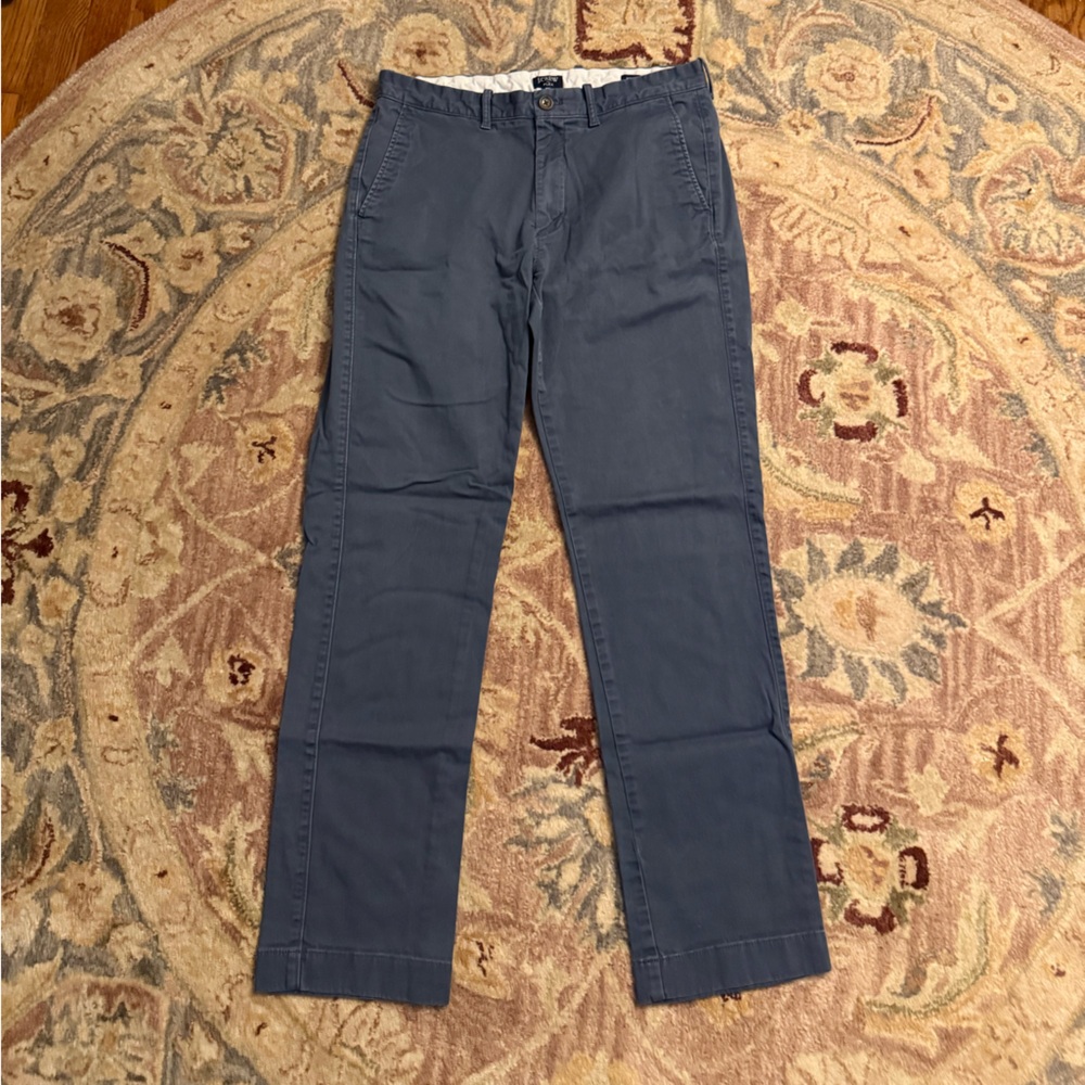J. Crew Flex Straight Fit Pants in dark blue